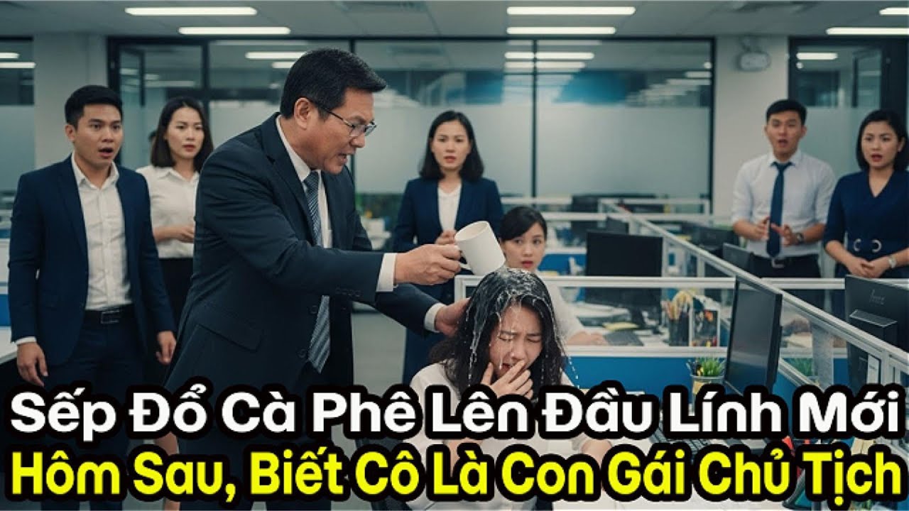 Tạt cà phê vào nhân viên mới, trưởng phòng điếng người khi biết cô là con gái chủ tịch