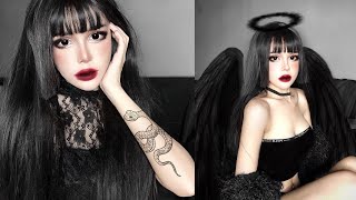 Kinashen makeup transformation แต่งหน้าตามKina + แต่งรูปโทนดาร์ก 🖤 | C_ROT screenshot 2