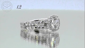 Custom Split Shank Halo Engagement Ring 2