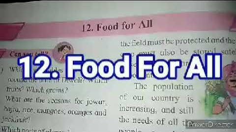 std-5th l Sub-Evs-1|12. Food For All\ Part-4
