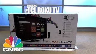 Refurbished TCL Roku 48″ Class – Full HD, Smart, LED TV – 1080p, 120Hz (48FS3750) TCL Roku TV Unboxing | CNBC