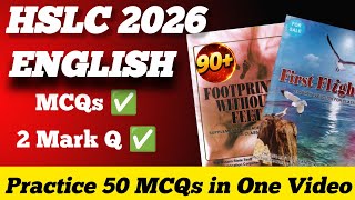 Hslc English 2026 Mcqs For Practice Expected Mcqs And 2 Mark Question In One Video