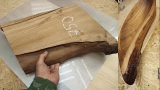 Что можно сделать из обрезка карагача. How to make a plate of wood