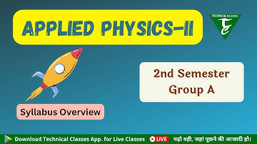 Applied Physics-2(Syllabus Overview) [2nd Semester Group-A(ME,EE,CSE) ] SBTE Bihar Polytechnic