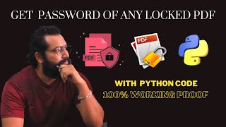 Unlock Any PDF  with Python | Unlock 6-Digit & Bank Statement PDFs 🔓💻