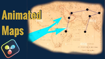 Easy Johny Harris TRAVEL MAP Animation in DaVinci Resolve 19| Animated Line Tutorial
