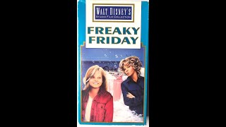 Opening To Freaky Friday 1992 Vhs