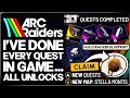 Arc Raiders - Doing EVERY Quest Gives You... - Best Rewards, Guns, Unlocks &amp; FAST Questing Guide!