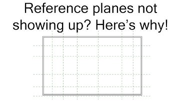 Reference planes not showing up - Revit Quick Tip