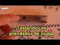 Testando um prendedor de roupas | Redejota testes