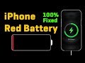 iphone charging but not turning on, iPhone stuck on red battery screen - solve it at your home