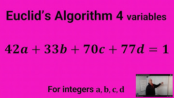 Euclids Algorithm for 4 variables
