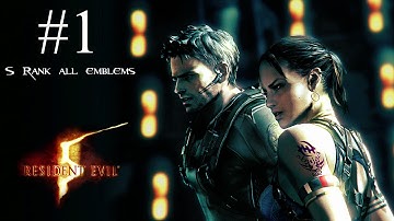Resident Evil 5 Remastered S-Rank Walkthrough Part 1 - Chapter 1-1: Civilian Checkpoint