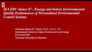 Introduction - PECS in Action: Insights from Case Studies (Bjarne W. Olesen, DTU, DK)
