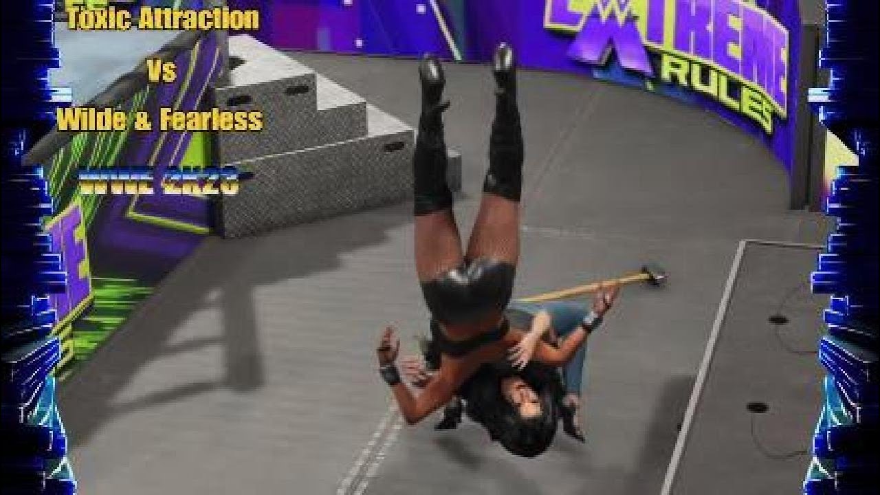 WWE 2K23 Toxic Attraction Vs Wilde & Fearless - Pro-celebrity Wrestling Tag Team Match