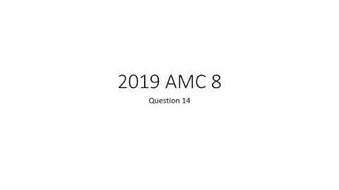 2019 AMC 8, Question 14