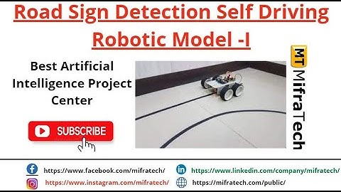 Road sign detection and self driving robotic model#bestrobotichandproject#bestimageprocessingproject