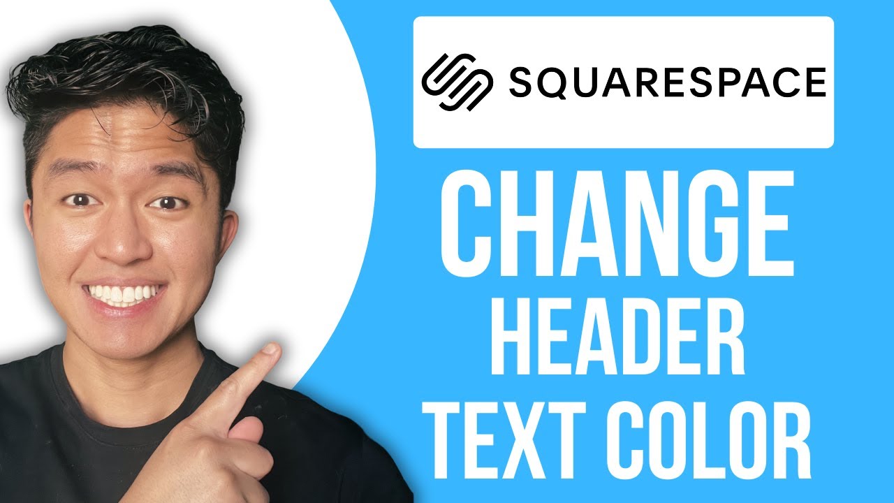 How To Change Header Text Color In Squarespace - YouTube