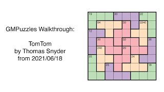 GMPuzzles - 2021/06/18 - TomTom by Thomas Snyder