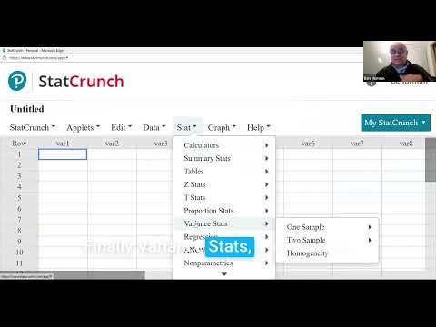 Chapter 10 - StatCrunch Tools