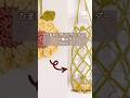 ひまわりボトルホルダーの編み方①｜お花モチーフを編む🌻 #shorts