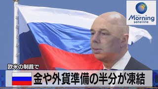 欧米の制裁で　露 金や外貨準備の半分が凍結【モ－サテ】（2022年3月14日）