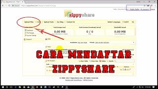 Cara membuat AKUN dan UPLOAD file di ZIPPYSHARE