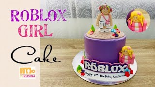 How To Make3D Roblox Girl Birthday Cake Topper