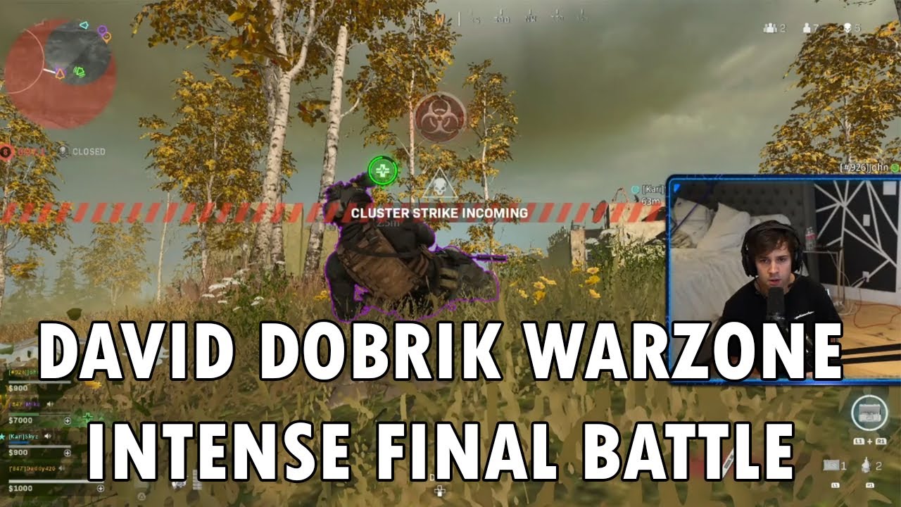 David Dobrik has an Intense Standoff in the Final Circle on Warzone