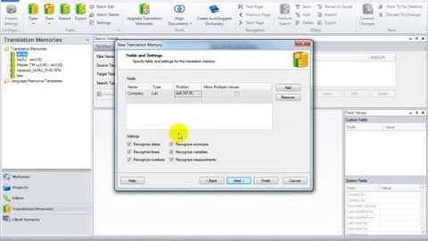 Create a TM in the Translation Memories View