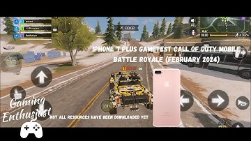 iPhone 7 Plus 128 Gametest - Call of Duty Mobile Battle Royale (February 2024) | Gaming Enthusiast