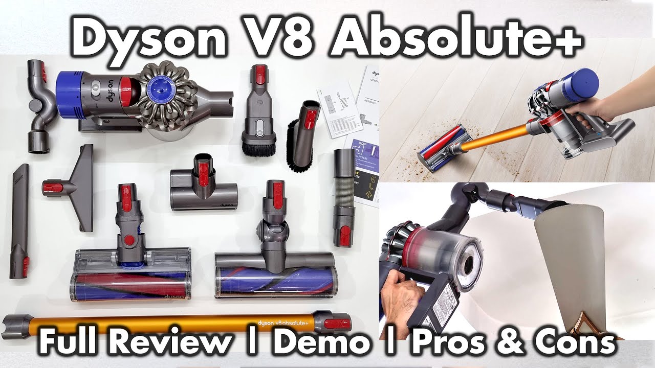 arabisk dans komme Dyson V8 Absolute+ Full Detailed Review | Vacuum for Indian Household |  Pros & Cons - YouTube
