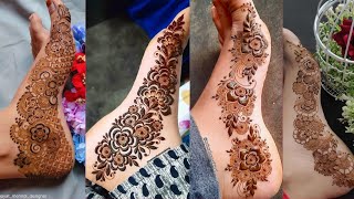 Most beautiful feet mehndi design for beginners | Easy leg mehndi design | Simple heena design | screenshot 2