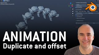 Duplicate and Offset Animation addon with partial option in Blender
