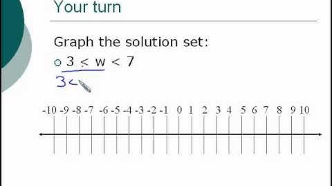 Math 1 Lesson 5-4 Solving Compound Inequalities