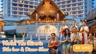 Amazing Hotel The Riverie in Chiang Rai, Thailand 🏯 | Bicycle tour to a dinner show. 🇹🇭