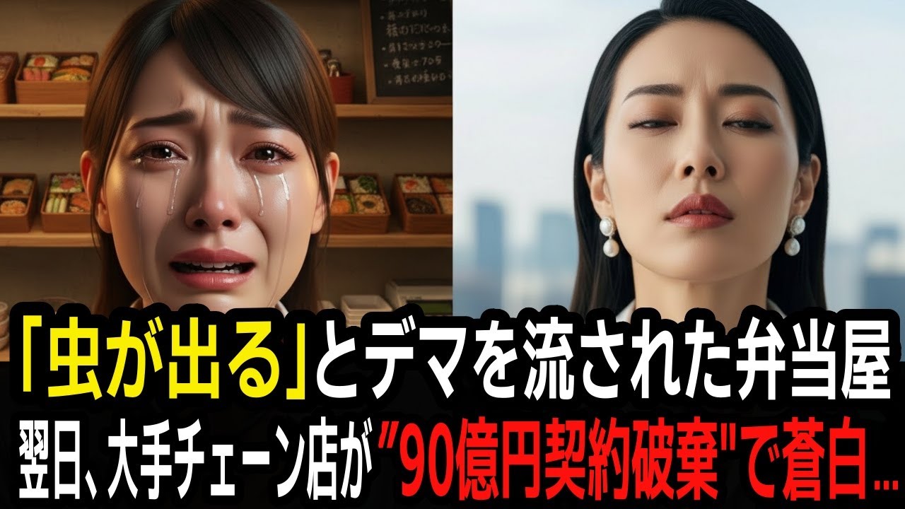「虫が出る」とデマを流された弁当屋。翌日、大手チェーン店の社長が“90億円契約破棄”で蒼白に