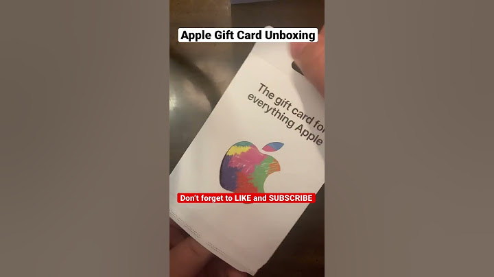 Apple Gift Card Unboxing