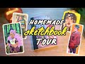 HOMEMADE SKETCHBOOK TOUR! (finally)