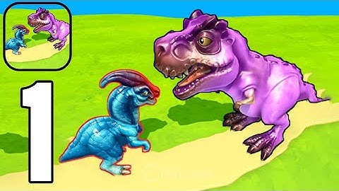 Dino Merge - Gameplay Walkthrough Part 1 Upgrade the dinosaurs (Android,iOS)
