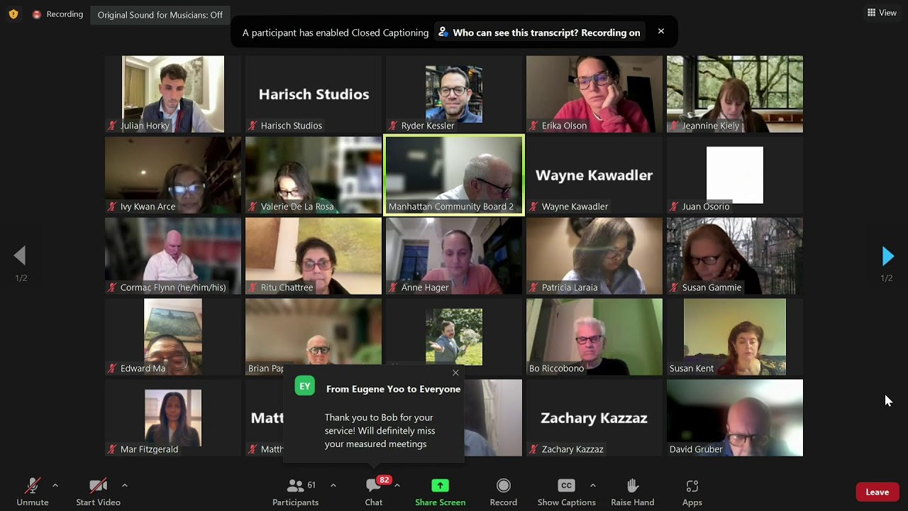 Manhattan CB2 May Meeting YouTube