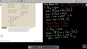 2 17 The sum of an Arithmetic Series   Part 4