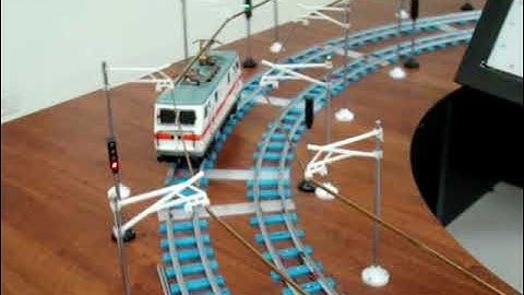 Working of Automatic Block Section. See how the signal changes when train is passes