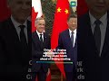 China's Xi Jinping and Mark Carney shake hands ahead of Beijing meeting