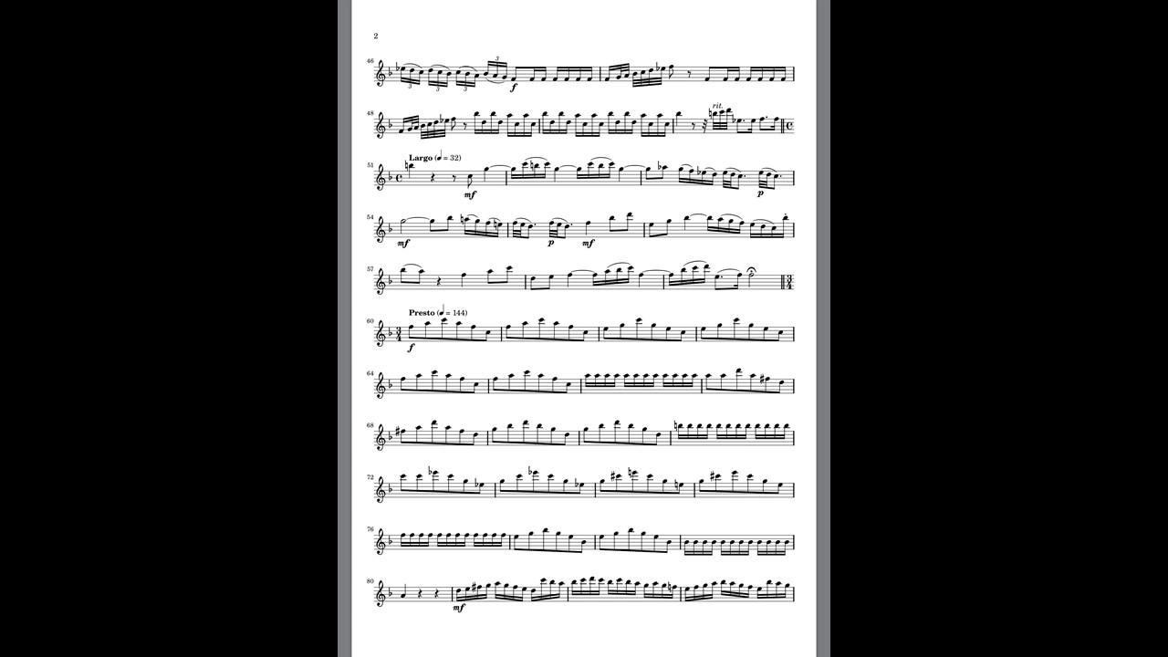 A Vivaldi La Notte Fantasmi Presto Largo Presto Youtube