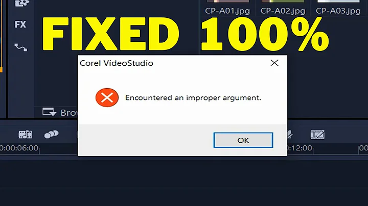 Encountered an Improper Argument | How to fix this Error in Video Editing Apps