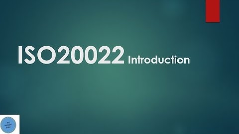 ISO 20022 Introduction
