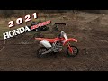 Testing the &quot;HONDA&quot; CRF150R On Backyard Motocross Track 🤟😆