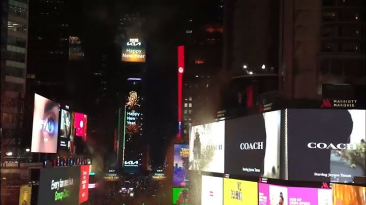 New Year's 2025 Times Square Ball Drop | Long shot Cam