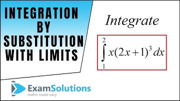 How to Integrate by substitution with limits (1) : ExamSolutions Maths Revision